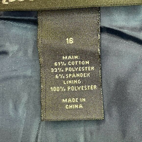 Lane Bryant Navy & White Striped Moto Jacket Blazer Women's Size 16 - Picture 5 of 9